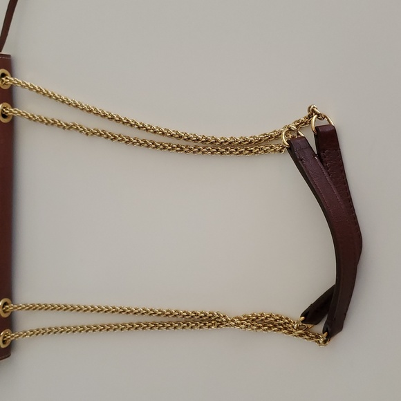 Marc Jacobs "Mini Polly" Convertible Leather Crossbody & Shoulder Bag, Chestnut - Picture 12 of 15